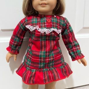 Christmas American girl doll nightgown